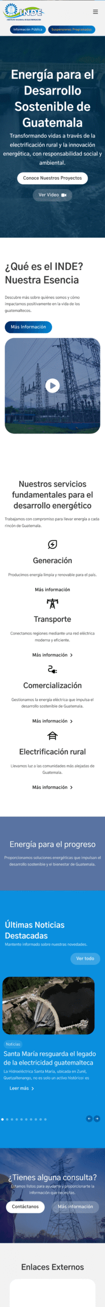 INDE – Instituto Nacional de Electrificación — Mobile